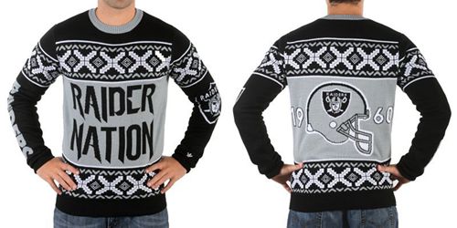 Nike Raiders Men's Ugly Sweater - Click Image to Close